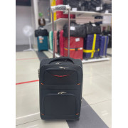 Чемодан тканевый Travel Line 20 дюймов, 3-х колёсный, черный (ручная кладь)