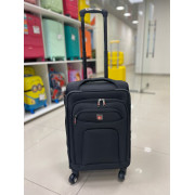 Чемодан тканевый Travel Plus 20 дюймов, черный (ручная кладь)