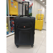 Чемодан тканевый Travel Plus 24 дюйма, черный