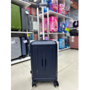 Чемодан-транк 20 дюймов Box Road синий из поликарбоната (ручная кладь)