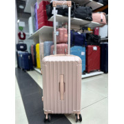 Чемодан-транк 20 дюймов Box розовый из поликарбоната (ручная кладь)