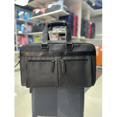 Дорожная сумка Экокожа серая (арт. 65578)