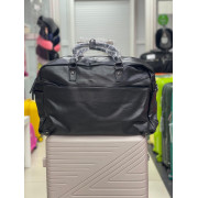 Дорожная сумка из экокожи черная (арт. 67565)