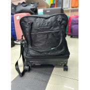 Дорожная сумка на колёсах "Bao" M черная