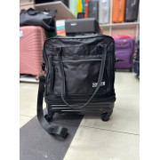 Дорожная сумка на колёсах "Bao" S черная (ручная кладь)