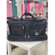 Дорожная сумка на колёсах "Kengulu standard" L черная