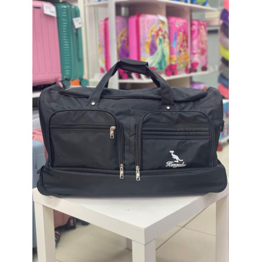 Дорожная сумка на колёсах "Kengulu standard" L черная