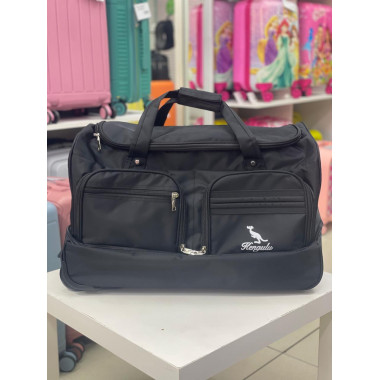 Дорожная сумка на колёсах "Kengulu standard" M черная