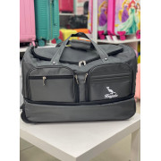 Дорожная сумка на колёсах "Kengulu standard" M серая