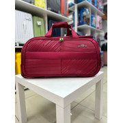 Дорожная сумка на колёсах "Mironpan" M бордовая (М17)