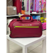 Дорожная сумка на колёсах "Mironpan" M бордовая (M19)