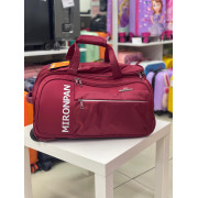 Дорожная сумка на колёсах "Mironpan" S+ бордовая (М18)