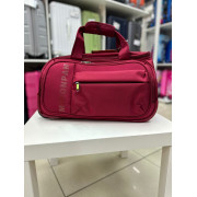 Дорожная сумка на колёсах "Mironpan" S бордовая (M18)