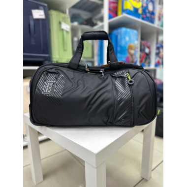 Дорожная сумка на колёсах "Mironpan" S+ черная (М20)