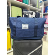 Дорожная сумка "Lite" двойное расширение, синяя (арт. 66483)