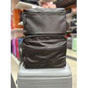 Рюкзак Экокожа, 2 отдела, коричневый (арт. 66100)