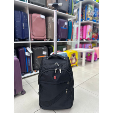 Рюкзак-сумка на колёсах черная M (арт. 61198)